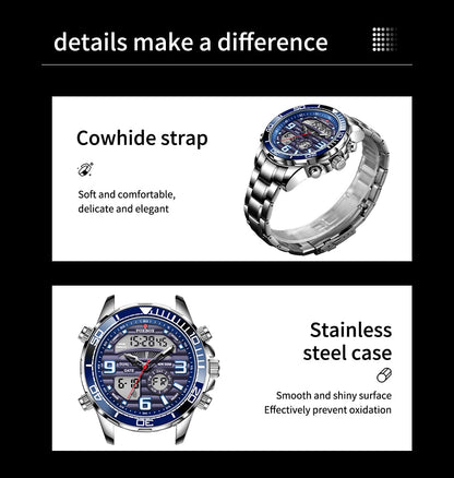 Lige Brand Foxbox Digital Mens Watches Sport Quartz Wristwatch All Steel Military Waterproof Watch The Clothing Company Sydney