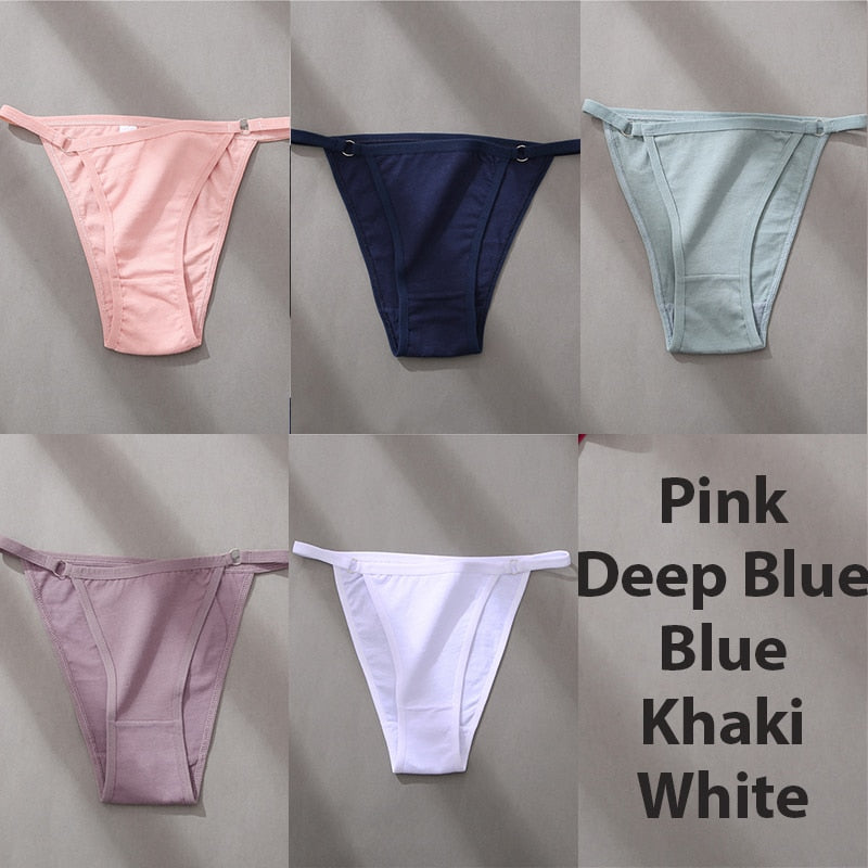 5 Pack Set Underwear Cotton Panties Lingerie Underpants Hoop Design Waistband Briefs Intimate Bikini Panty The Clothing Company Sydney