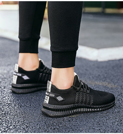 Men's Sneakers Shoes Lightweight Breathable Running Walking Yoga Sports Footwear Soft Sole Lace-up Shoes The Clothing Company Sydney