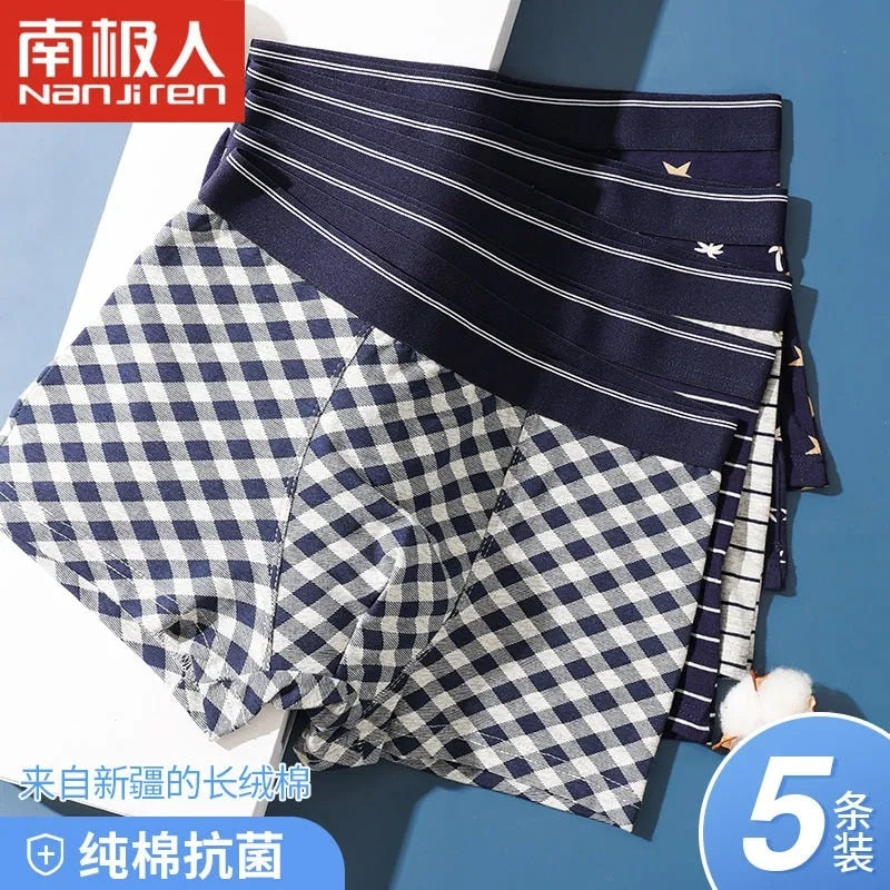 5 Packk Men's Underwear Cotton Boxer Underpants Comfortable Breathable Panties Underwear Boxing Boxershorts The Clothing Company Sydney