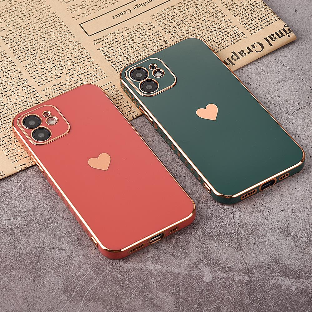 Solid Plating Lens Protection Phone Case For iPhone 12 11 Pro Max X XR XS Max 7 8 6 6s Plus SE 3 2022 13 Pro Max Soft Cover Case The Clothing Company Sydney