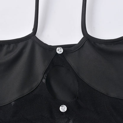 Halter Neck Off Shoulder Cut Out Bodycon Mini Dress Women Long Sleeve Backless Flocking Goth Black Dresses The Clothing Company Sydney