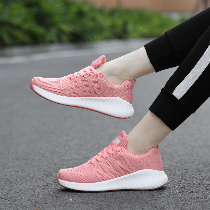 Brand Lace-up Shoes Non-Slip Wear-Resistant Soft Running Shoes Tennis Big Size Breathable Sports Sneakers For Women The Clothing Company Sydney