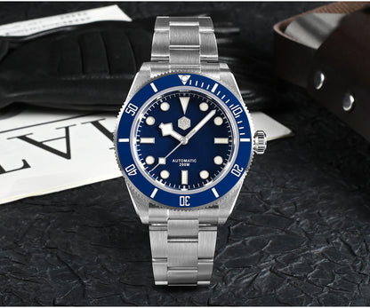San Martin Luxury Men's Ladies Unisex 40mm Diver BB58 Vintage Automatic Business Wristwatche End Links Sapphire 20 Bar Watch The Clothing Company Sydney