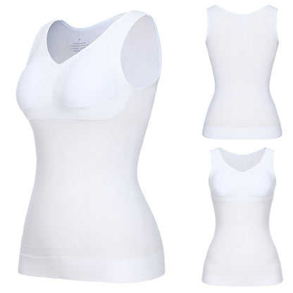 Padded Shaperwear Compression Camisole Body Shaper Woman Tummy Control Tank Tops Shapers Waist Trainer Corset Slim Vest The Clothing Company Sydney