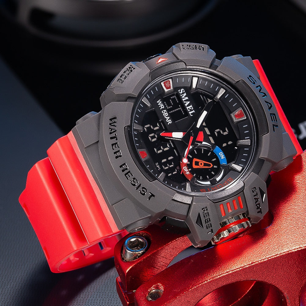 SMAEL Military Men's Sport Watch Waterproof Wristwatch Stopwatch Alarm LED Light Digital Watches Clothing Company Sydney