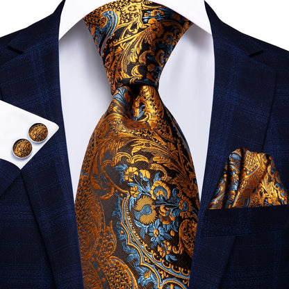 3 Piece Business Classic Blue Black Striped Solid Neck Tie Necktie Pocket Square Cufflinks Wedding Party Silk Tie Set The Clothing Company Sydney