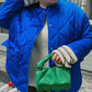 Women's Winter Blue Oversize Puffer Casual Fashion Warm Cotton Button Down Quilted Coat  Loose Jacket The Clothing Company Sydney