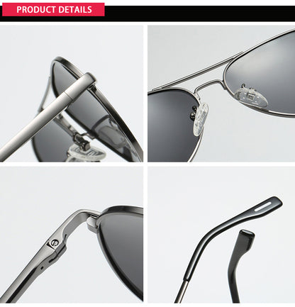 Classic Pilot Polarized Sunglasses Men Fashion Metal Sun Glasses Women Black Driving Eyeglasses Goggle UV400 The Clothing Company Sydney