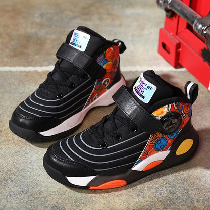 Kids Sneakers Boys Casual Shoes For Children Sneakers Shoes Leather Anti-slippery Fashion Basketball Shoes The Clothing Company Sydney