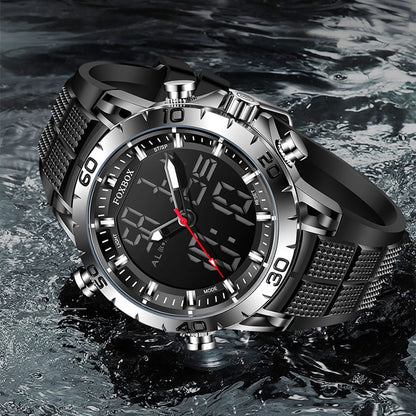 Foxbox Sport Mens Watches Top Brand Luxury Dual Display Quartz Watch For Men Military Waterproof Digital Electronic Watch The Clothing Company Sydney