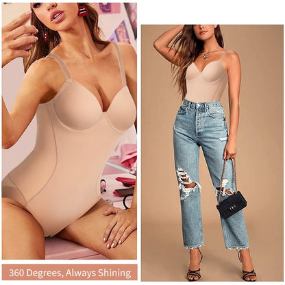 Women Waist Trainer Bodysuit Full Body Shaper Seamless Shapewear Jumpsuits Tummy Control Underwear Butt Lifter Corset The Clothing Company Sydney