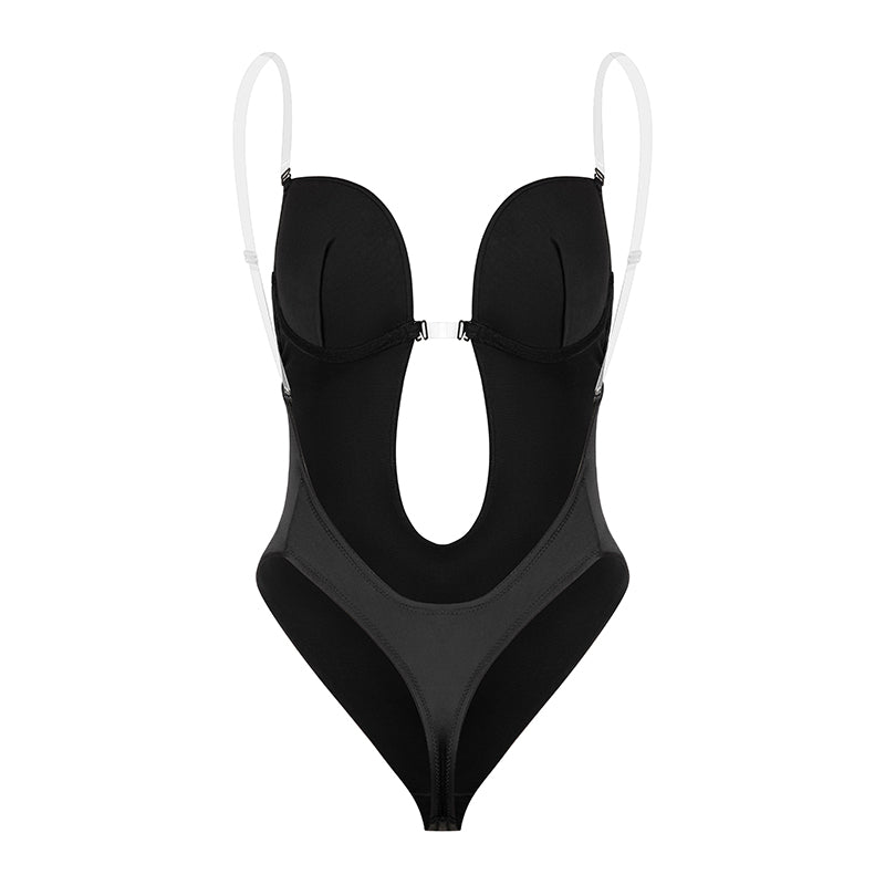 Women's Backless Shapewear Bodysuti Shaper Lace Smooth Plunge Body Briefer V-Neck Strapless Backless Bodysuit for Weddings The Clothing Company Sydney