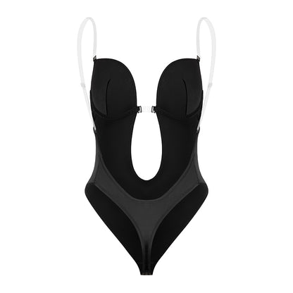 Women's Backless Shapewear Bodysuti Shaper Lace Smooth Plunge Body Briefer V-Neck Strapless Backless Bodysuit for Weddings The Clothing Company Sydney