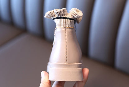 Flower Girls Boots Autumn/Winter Plush Children Boots Boys Girls Shoes Fashion Brand Soft Leather Warm Kids Boots The Clothing Company Sydney