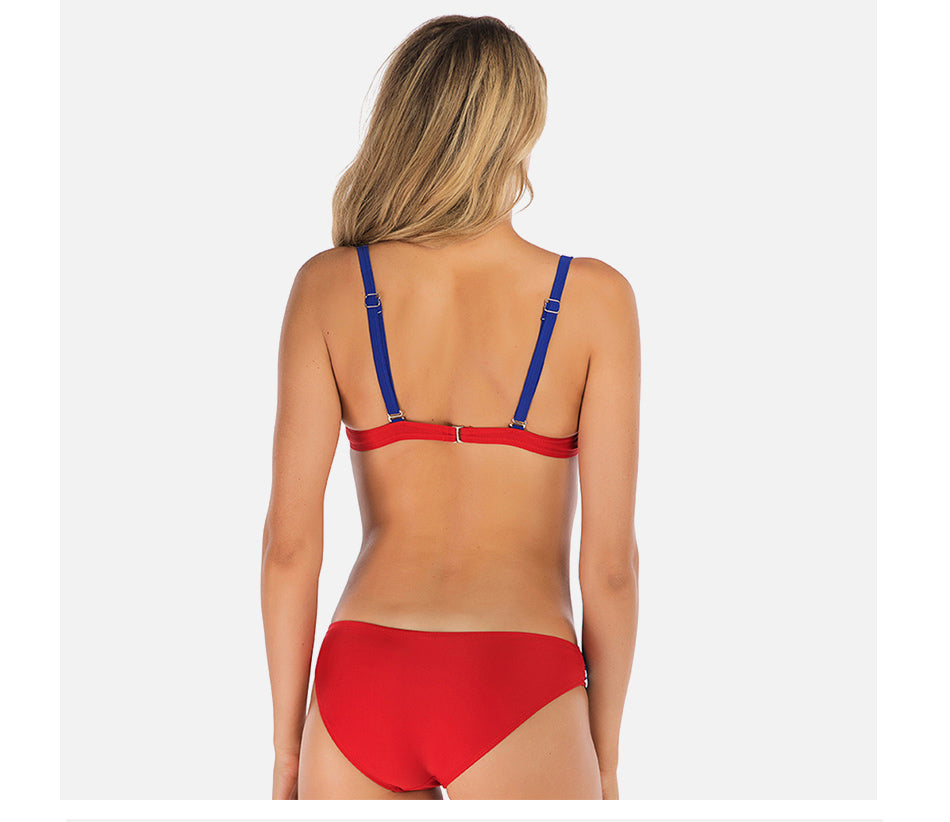 2 Piece Swimwear Plus Size XXXL Split Bikinis Swimsuit Push Up Padded Polyester Beachwear Bathing Swimming Suit The Clothing Company Sydney