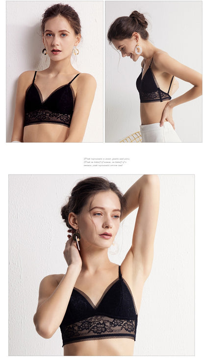 Backless Bra Triangular Women's U-Shape Beauty Back Lingerie Dot Mesh Thin Soft Seamless Bralette Underwear The Clothing Company Sydney