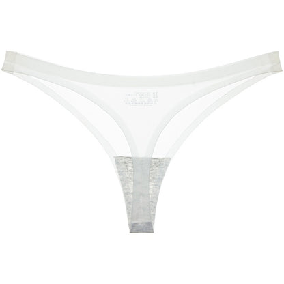 15 Colors Low-Rise Panties Ice Silk Thong  Seamless G String Fashion simple Underwear Women Back Lace Thongs Lingerie The Clothing Company Sydney