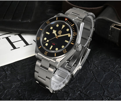 San Martin Luxury Men's Ladies Unisex 40mm Diver BB58 Vintage Automatic Business Wristwatche End Links Sapphire 20 Bar Watch The Clothing Company Sydney