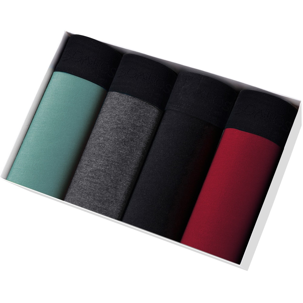 4 Pack Boxer Shorts Men's Panties Underpants Boxershorts Underwear Cotton Mix Trunks Set The Clothing Company Sydney