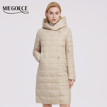 Women's Jacket Windproof Coat Mid Length Reversible Slider Quality Filling Parka The Clothing Company Sydney