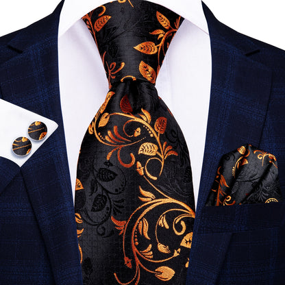 3 Piece Business Classic Blue Black Striped Solid Neck Tie Necktie Pocket Square Cufflinks Wedding Party Silk Tie Set The Clothing Company Sydney