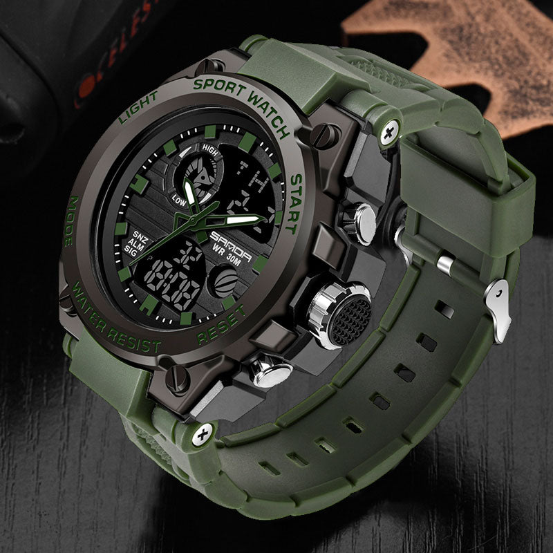 Sanda Military Army Sport Style Wristwatch Dual Display Men's Watch Clothing Company Sydney