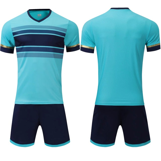 2 piece Football Men's Kids Boys Girls Women'sSoccer Jerseys Shorts Set Football Kit Training Team Uniforms Set The Clothing Company Sydney