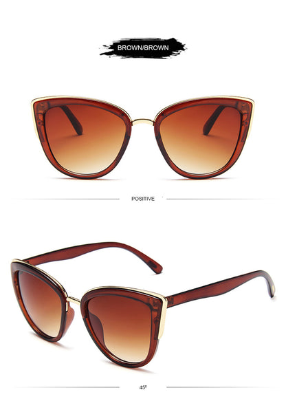 Cateye Women Sunglasses Vintage Anti-glare Sun Glasses Female Fashion Leopard Shades UV400 The Clothing Company Sydney