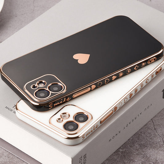 Solid Plating Lens Protection Phone Case For iPhone 12 11 Pro Max X XR XS Max 7 8 6 6s Plus SE 3 2022 13 Pro Max Soft Cover Case The Clothing Company Sydney