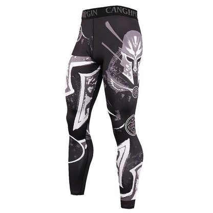 Running Compression Leggings Men's Sports Quick-drying Tights Stretchy Training Pants Gym Fitness Print Men Jogger The Clothing Company Sydney