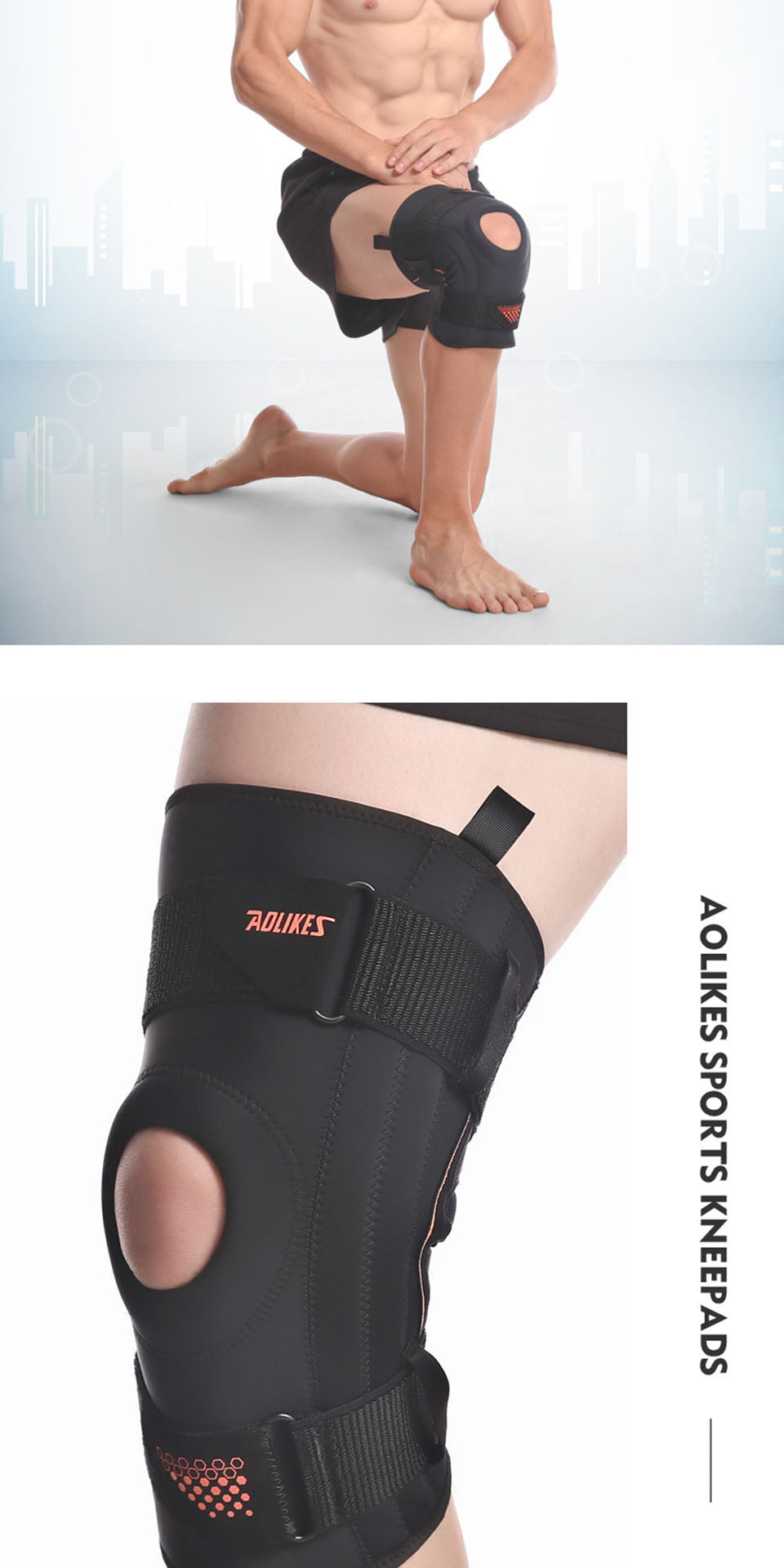 Spring Support Running Knee Pads Basketball Hiking Compression Shock Absorption Breathable Meniscus Knee Protector The Clothing Company Sydney