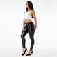 Faux Leather Leggings White Fleece Lined Jeggings Ladies Winter Women's Warm Push Up  Casual Pants The Clothing Company Sydney
