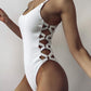 Hollow Out Women Swimwear One Piece Swimsuit High Cut Monokini Bather Rings Bathing Suit Swim Bodysuit Beachwear The Clothing Company Sydney