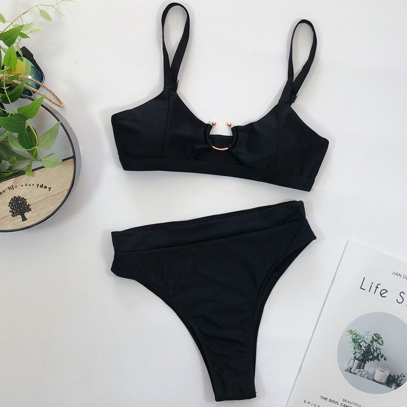 High Waist Bikini Swimsuit Swimwear Bandeau Thong Brazilian Bikini Set The Clothing Company Sydney