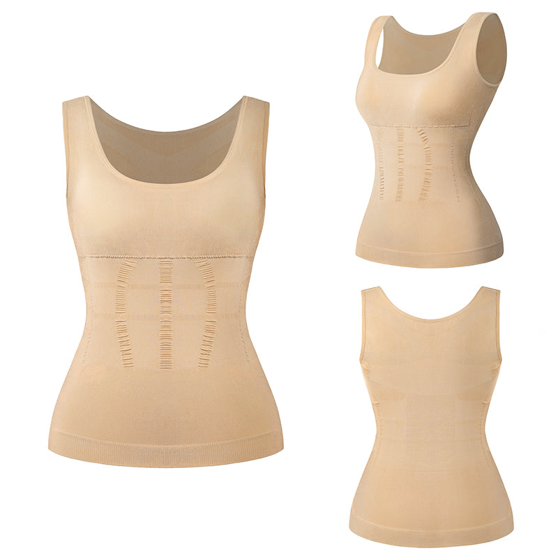 Women's Padded Shapewear Camisole Body Shaper Compression Shirt With Pads Waist Trainer Tummy Control Tank Tops Seamless Corset The Clothing Company Sydney