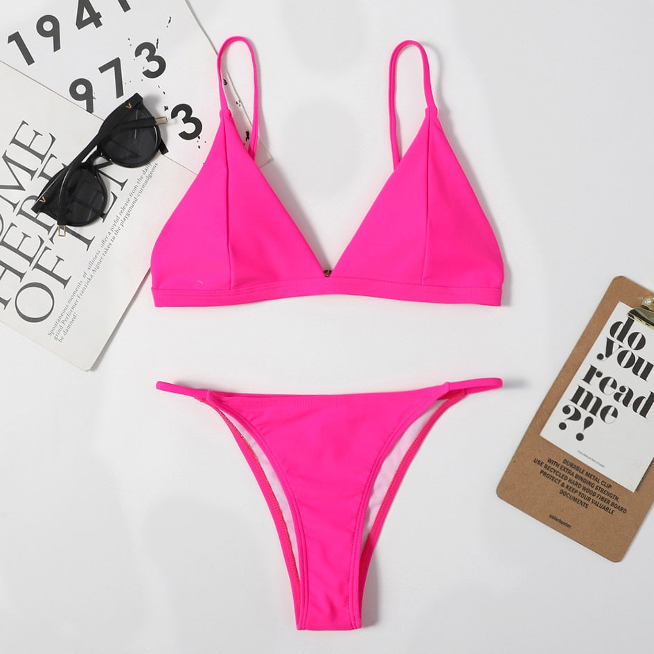 2 Piece Bikini Micro Women's Swimsuit Tie Dye Mini Thong Bikinis Set Brazilian Swimming Swimwear Bathing Suit The Clothing Company Sydney