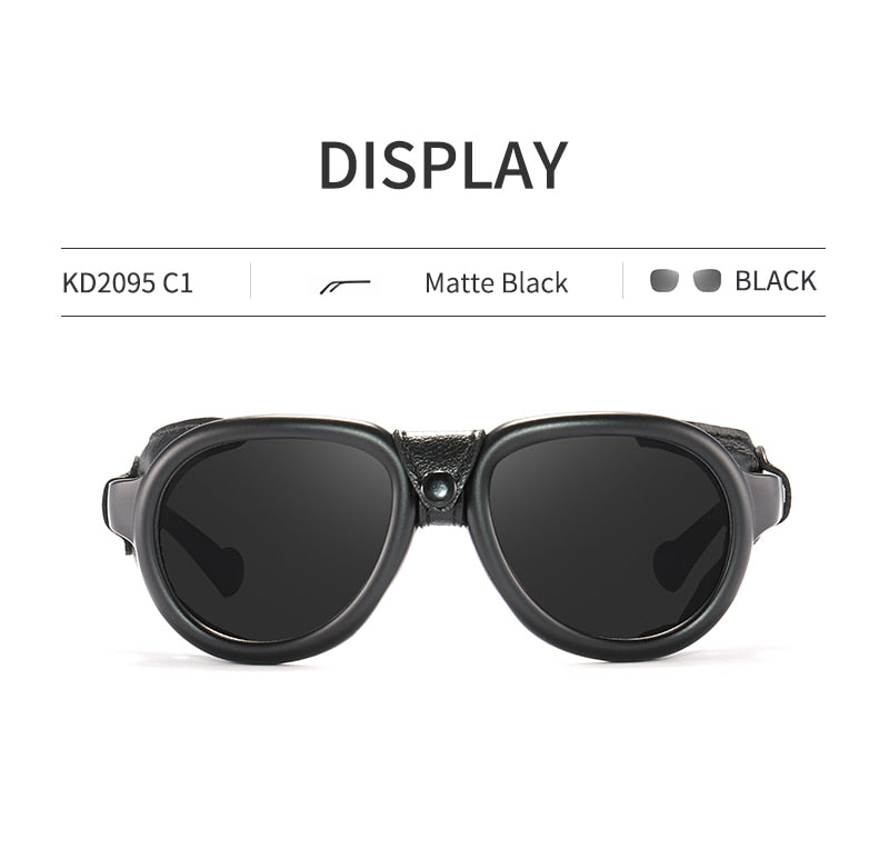 Luxury Steampunk Pilot Sunglasses Men and Women Shield Glasses UV400 Protection The Clothing Company Sydney