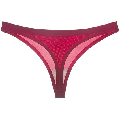 15 Colors Low-Rise Panties Ice Silk Thong  Seamless G String Fashion simple Underwear Women Back Lace Thongs Lingerie The Clothing Company Sydney