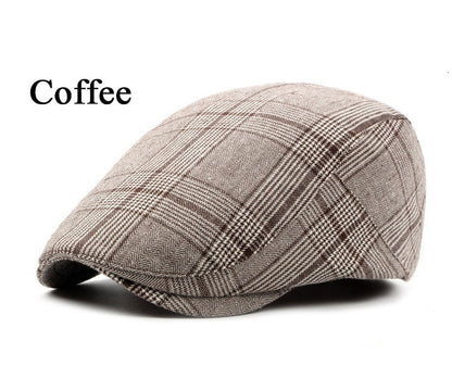 Brand Fashion Summer Sun Hats for Men Women Casual Cotton Beret Caps Adjustable Plaid Flat Newsboy Ivy Cap The Clothing Company Sydney