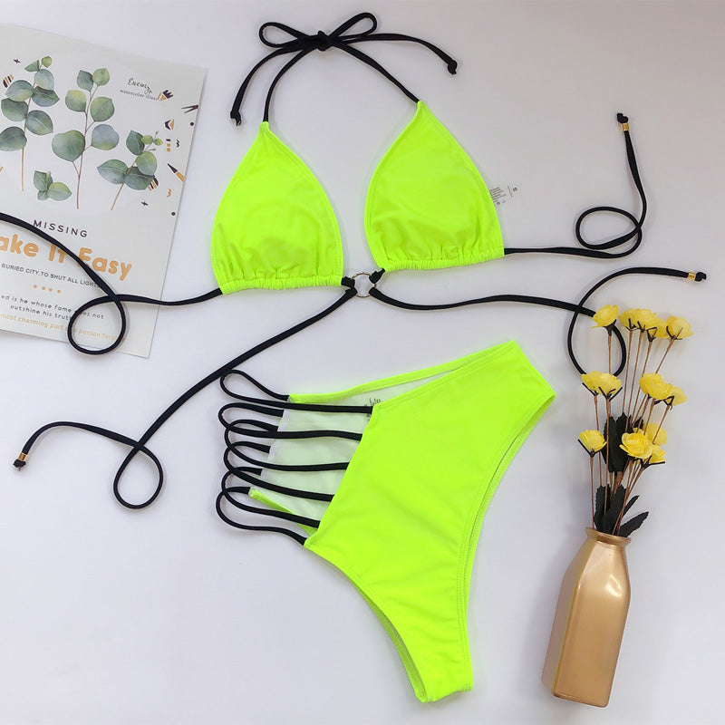 High Waist Bikini Swimsuit Swimwear Bandeau Thong Brazilian Bikini Set The Clothing Company Sydney