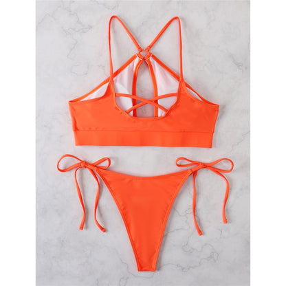 Cut Out Halter Bikini Swimsuit Swimwear Two-piece Bikini set Padded Strappy Bather Bathing Suit The Clothing Company Sydney