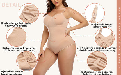 Bodysuit Shapewear Women Full Body Shaper Waist Trainer Stomach Underwear Belt Tummy Control Shaper Trimmer The Clothing Company Sydney