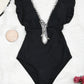 Ruffle One Piece Swimsuit Swimwear Female High Cut Brazilian Bather Monokini Bathing Suit Beachwear The Clothing Company Sydney
