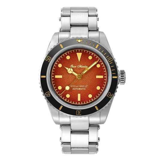 San Martin Men's 38mm Diver 6200 Retro Water Ghost Luxury Sapphire NH35 Automatic Mechanical Vintage 20Bar Luminous Watch Clothing Company Sydney