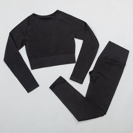 2 Piece High Waist Sports Legging Gym Women's sportswear Seamless Fitness Yoga Suit High Stretchy Workout Padded Sports Bra Leggings Set The Clothing Company Sydney