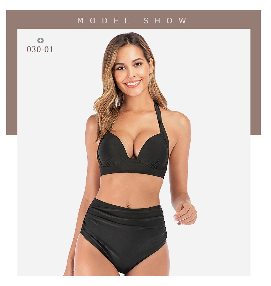 2 Piece Swimwear Plus Size XXXL Split Bikinis Swimsuit Push Up Padded Polyester Beachwear Bathing Swimming Suit The Clothing Company Sydney