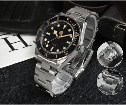 San Martin Luxury Men's Ladies Unisex 40mm Diver BB58 Vintage Automatic Business Wristwatche End Links Sapphire 20 Bar Watch The Clothing Company Sydney