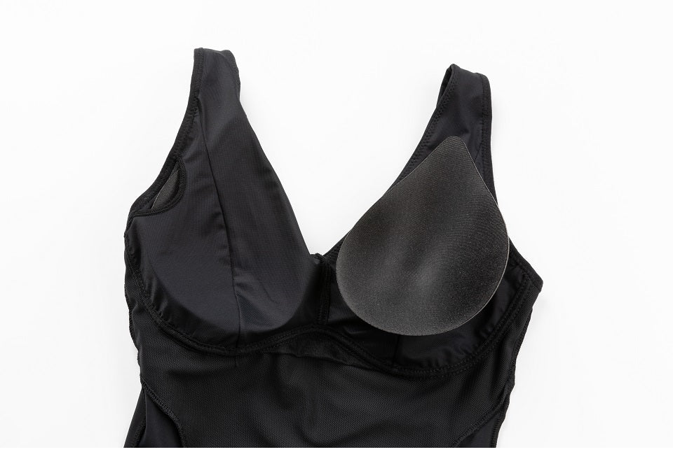 Shapewear Bodysuit Thong Shaper for Women Waist Trainer Body Shaper Deep V Neck Underwear Built-in Bra Camisole The Clothing Company Sydney