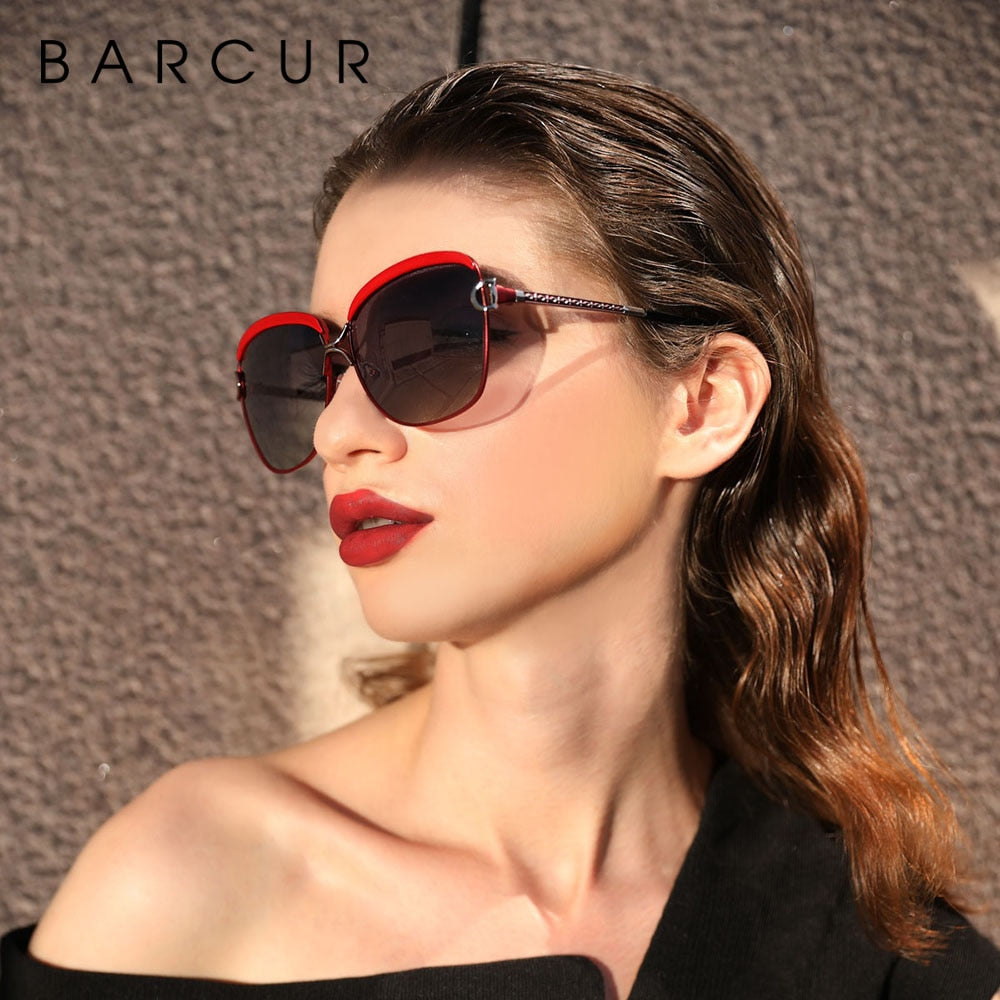 Polarized Ladies Sunglasses Gradient Lens Round Sun Glasses Square Luxury Brand Oculos Eyewear The Clothing Company Sydney